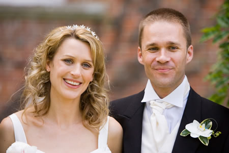 Bride & Groom Photo - Guildford Surrey Wedding - Reception at Clandon Park Guildford Surrey - Make-up by Sharon Ross Professional Make-up Artist